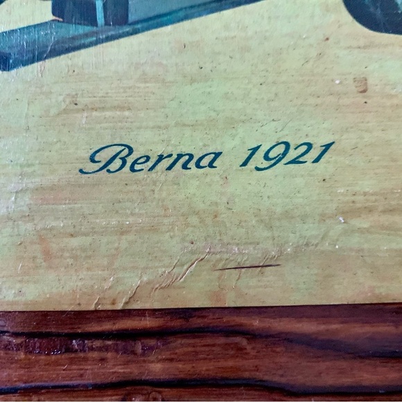 Vintage Wooden picture of Berna 1921 - Picture 8 of 10